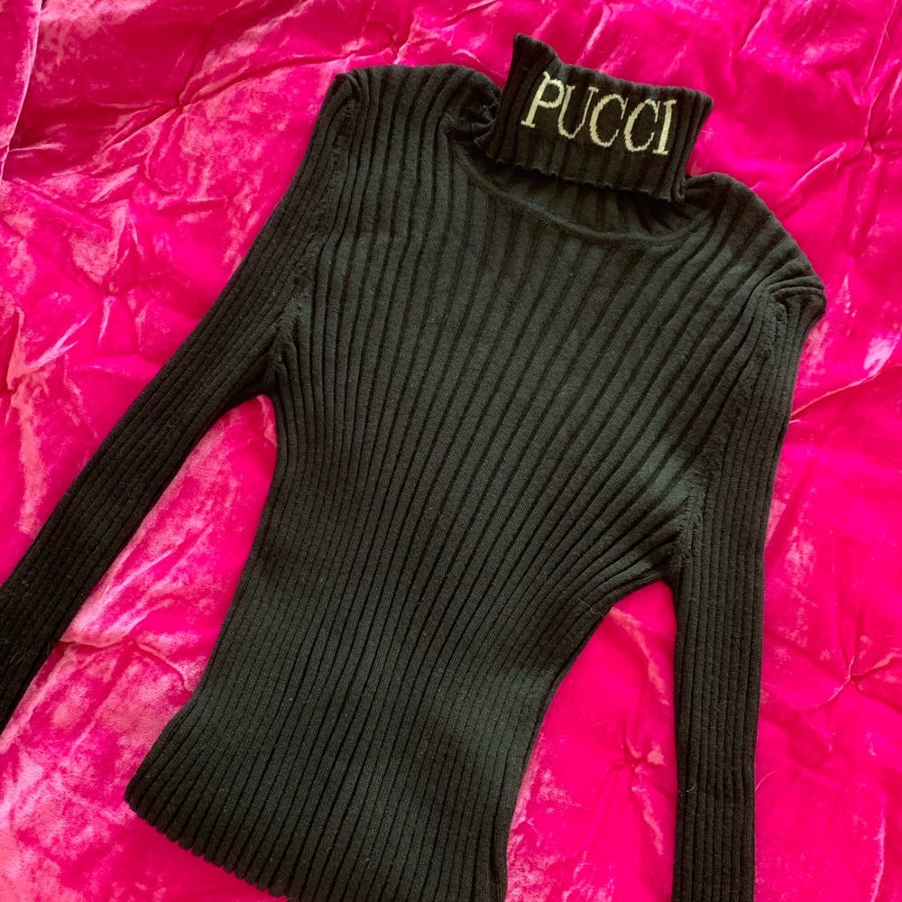 Black Emilio Pucci Turtleneck